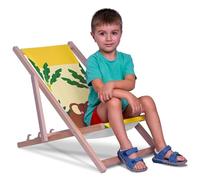DreamRoots Sdraio Pieghevole Bambini 130kg - Sedia Pieghevole - Sdraio Legno Di Faggio - Sediolina Mare Bambini 100% poliestere 220 g/m2