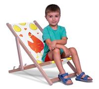 DreamRoots Sdraio Pieghevole Bambini 130kg - Sedia Pieghevole - Sdraio Legno Di Faggio - Sediolina Mare Bambini 100% poliestere 220 g/m2