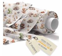 DreamRoots Stoffa cotone al metro - Tessuti a metraggio bambini - Tessuto al metro - Tessuto cotone - Stoffe per cucito creativo 160cm x 2M