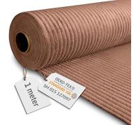 DreamRoots Tessuto di Velluto a Coste da 380 g/m² - Tessuti di Velluto 140 cm di larghezza - Tessuto Tappezzeria Brown Bear 1M