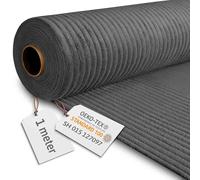 DreamRoots Tessuto di Velluto a Coste da 380 g/m² - Tessuti di Velluto 140 cm di larghezza - Tessuto Tappezzeria Granite Gray 1M