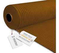 DreamRoots Tessuto di Velluto a Coste da 380 g/m² - Tessuti di Velluto 140 cm di larghezza - Tessuto Tappezzeria Sugar Cookie 2M