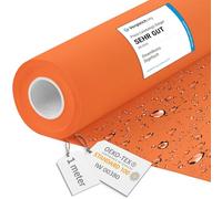 DreamRoots Tessuto Impermeabile al metro 160 cm Larghezza, 220 g/m² 600D, Stoffa per Cuscini Esterni - Arancione 1M