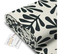 DreamRoots Tessuto Impermeabile al metro 160 cm Larghezza, 220 g/m² 600D, Stoffa per Cuscini Esterni - Artistic Abstract Leaves 1M