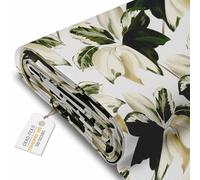 DreamRoots Tessuto Impermeabile al metro 160 cm Larghezza, 220 g/m² 600D, Stoffa per Cuscini Esterni - Botanical Leaves metro lineare