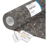 DreamRoots Tessuto Impermeabile al metro 160 cm Larghezza, 220 g/m² 600D, Stoffa per Cuscini Esterni - Camo 1M