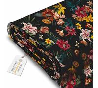 DreamRoots Tessuto Impermeabile al metro 160 cm Larghezza, 220 g/m² 600D, Stoffa per Cuscini Esterni - Dark Jungle metro lineare