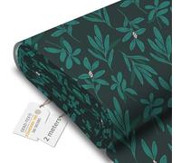 DreamRoots Tessuto Impermeabile al metro 160 cm Larghezza, 220 g/m² 600D, Stoffa per Cuscini Esterni - Deep in the Forest 2M