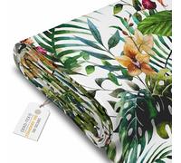 DreamRoots Tessuto Impermeabile al metro 160 cm Larghezza, 220 g/m² 600D, Stoffa per Cuscini Esterni - Floral Watercolor metro lineare