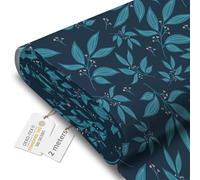 DreamRoots Tessuto Impermeabile al metro 160 cm Larghezza, 220 g/m² 600D, Stoffa per Cuscini Esterni - In the middle of the night 2M