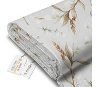 DreamRoots Tessuto Impermeabile al metro 160 cm Larghezza, 220 g/m² 600D, Stoffa per Cuscini Esterni - Winter Garden 1M