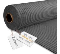 DreamRoots Tessuto Velluto a Coste al Metro, Granite Gray, 2 m | Stoffa velluto per tappezzeria, scampoli velluto al metro, 380 g/m², 140 cm, divani, cuscini, arredo