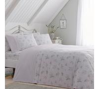 Dreams & Drapes Chloe - Set copripiumino decorativo, con bordo in pizzo, per letto super king size, colore: lilla
