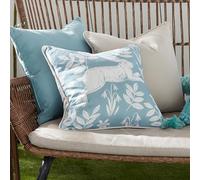 Dreams & Drapes Design - Spring Rabbit Outdoor - Cuscino imbottito resistente all'acqua e ai raggi UV - 43 x 43 cm in carta da zucchero