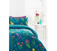 Dreams & Drapes Set copripiumino e federa floreale Dreams & Drapes Ingrid blu