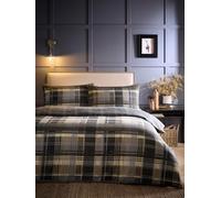 Dreams & Drapes Set copripiumino e federa reversibile Dreams & Drapes Motivo a scacchi Connolly in cotone 100% Grigio