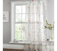 Dreams & Drapes Tende - Spring Glade - Pannello in voile con fessura superiore, 140 x 137 cm di larghezza x 137 cm di lunghezza, multicolore