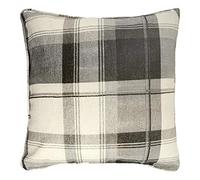 Dreams 'n' Drapes Federa Fusion - Balmoral Check, Slate, Cushion (Filled): 43 x 43cm