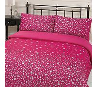 Dreamscene - Gorgeous Glitz Diamond Sparkle Set Copripiumino, Rosa, Matrimoniale, 200 x 200 cm