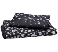 Dreamscene Set di biancheria da letto per letto singolo con copripiumino e federa, colore: nero brillante