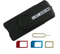 Dreamscreens Lettore di schede SIM USB Multi-Media SD TF MMC con adattatori Micro e Nano SIM e software di editing e recupero testo