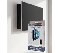 Dreamscreens Pannello flessibile per TV - nasconde supporti TV e cavi - larghezza regolabile, altezza e inclinazione - taglia unica per la maggior parte dei televisori - facile installazione senza