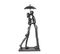 DreamsEden Scultura artistica in ferro con coppia affettuosa, statua di amore appassionato, ornamento romantico in metallo, decorazione per casa e ufficio (stile 1)