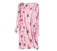 Dreamskull Camicia da notte per le donne delle signore manica lunga camicia da notte allentata camicia da notte del fumetto Stely camicia da notte casa camicia da notte vestito per la primavera