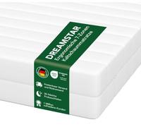DREAMSTAR Easy Flex | Materasso ergonomico in schiuma fredda a 7 zone | certificato Öko-Tex | Grado di durezza 3 e 4 | Materasso arrotolabile 11 cm I 160 x 200 cm