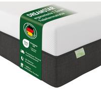 DREAMSTAR Materasso a molle insacchettate Premium 1000 I ergonomico a 7 zone, altezza 22 cm, grado di durezza 4 (H4) 100-140 kg, 120 x 200 cm