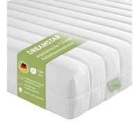 DREAMSTAR Simple Flex Duo - Materasso a 7 zone, 140 x 200 cm, ergonomico, in schiuma fredda, Öko-TEX, H2 & H3, ipoallergenico e antibatterico, altezza 12 cm, 140 x 200 cm