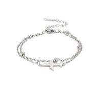 Dreamtimes Bracciale Aereo Aereo Bracciale Aereo in Acciaio Inossidabile Braccialetto Aereo Viaggio nel Mondo Regalo Pilota Stile Aereo Braccialetto Moda Gioielli da viaggio per Donne Ragazze