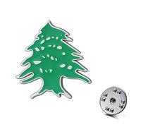 Dreamtimes Spilla in cedro del Libano per donne e uomini, in acciaio inossidabile, motivo albero della vita, simbolo di forza e resilienza, per giacca, cappotto, sciarpa, borsa, Medio, Acciaio