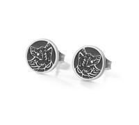 Dreamtimes Vintage Wolf Orecchini a perno per uomini donne Orecchini a perno gotici in acciaio inossidabile Gioielli animali vichinghi Regalo per gli amanti del Punk Rock (Argento)
