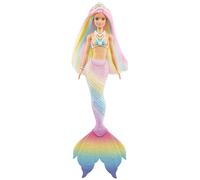 Dreamtopia Sirena Cambia Colore Bambola con Look Arcobaleno Corpetto con