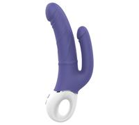 Dreamtoys Essentials - vibratore doppio (viola)