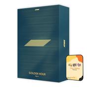 Dreamus GOLDEN HOUR : Part.1 ATEEZ Album [BLUE HOUR ver ]+Pre Order Benefits+BolsVos K-POP Inspired Freebies (10th Mini Album)