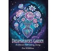 DREAMWEAVER'S GARDEN: A Fantasy Adult Coloring Journey with Cosmic Flowers, Zodiac Art, and Calming Night-Sky Designs for Relaxation and Stress Relief.