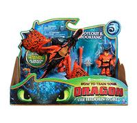 Dreamworks Dragon S, Hookfang e Snotlout, drago con figura vichinga corazzata, per bambini dai 4 anni in su