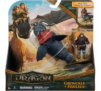 Dreamworks Dragons come Addestrare il Tuo Gronckle E Fishlegs Action Figures