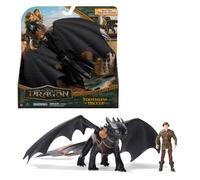 Dreamworks Dragons, How to Train Your Dragon, Sdentato e Hiccup, Action Figure della Coppia Vichinga, Giocattoli per Bambini, 4+ Anni