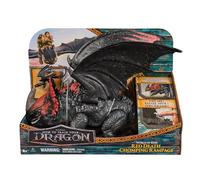 DreamWorks Dragons, Dragon Trainer, Universo di Berk: Morte Rossa Furia Divoratrice, Drago Giocattolo da 28 cm con Sdentato, 4+ Anni