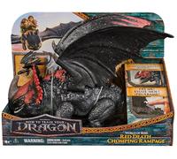 DreamWorks Dragons, Dragon Trainer, Universo di Berk: Morte Rossa Furia Divoratrice, Drago Giocattolo da 28 cm con Sdentato, 4+ Anni