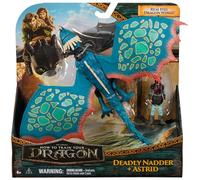 DreamWorks Dragons, How to Train Your Dragon, Deadly Nadder e Astrid, Action Figure della Coppia vichinga, Giocattoli per Bambini dai 4 Anni in su
