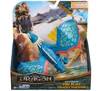 DreamWorks Dragons, How to Train Your Dragon, Draghi da Battaglia, Uncinato Mortale Sputafuoco, Action Figure da 25 cm, Giocattoli per Bambini e Bambine dai 4 Anni in su