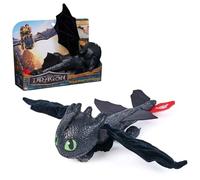 DreamWorks Dragons How to Train Your Dragon, giocattolo di peluche Toothless Vola e coccola, drago di peluche da 30,5 cm, giocattoli per bambini dai 4 anni in su