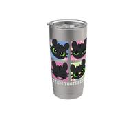 DreamWorks Dragons Team Toothless Expressions Bicchiere termico in acciaio inox doppia parete