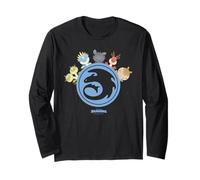 DreamWorks Dragons Tiny Adventures Circle Emblem Maglia a Manica