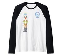 DreamWorks Dragons Tiny Adventures Dragon Tower Maglia con Maniche Raglan