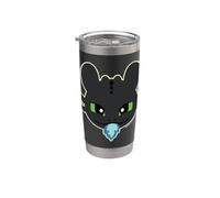 DreamWorks Dragons Toothless Blue Flame Bicchiere termico in acciaio inox doppia parete